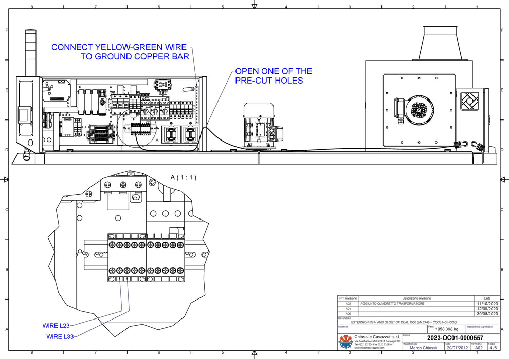 Chiossi e Cavazzuti Dual 1900 - Split Belt Conveyor Dryer