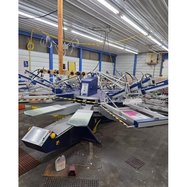 Used - 2013 MHM SP4000 Automatic Press 12 Station 10 Color