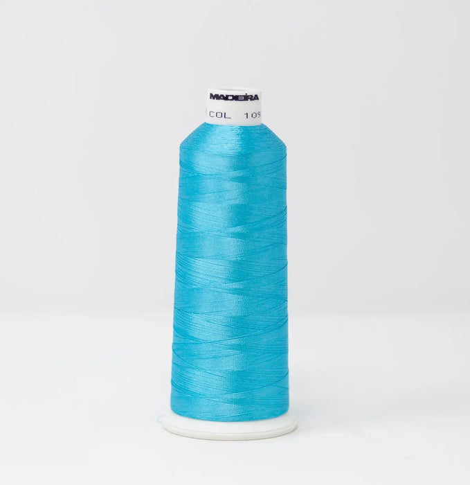 Madeira Rayon 1093 Azure Sea Embroidery Thread 5500 Yards Madeira